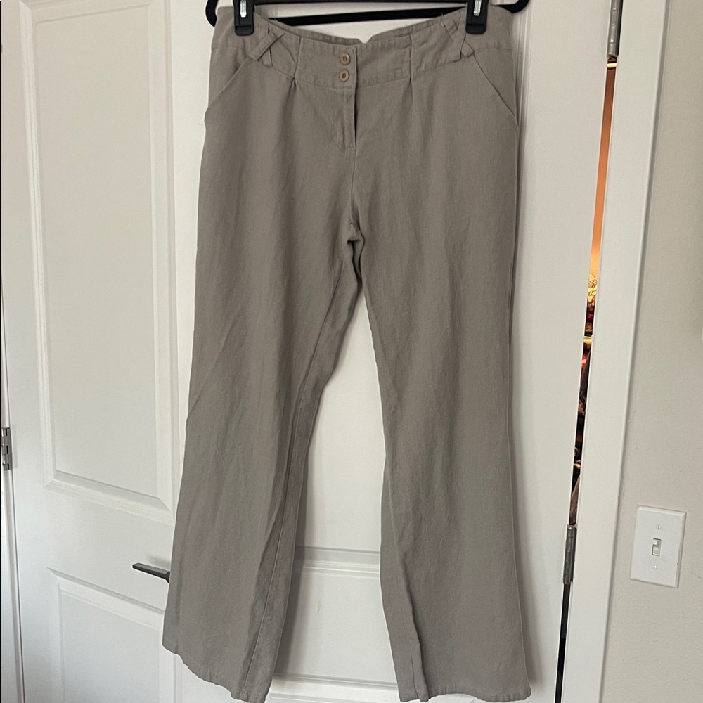 Wide Leg Women's Pants in Taupe